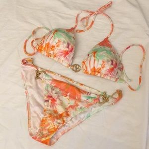 VS Floral Detachable Rings Bikinis